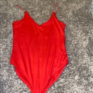 Red bodysuit